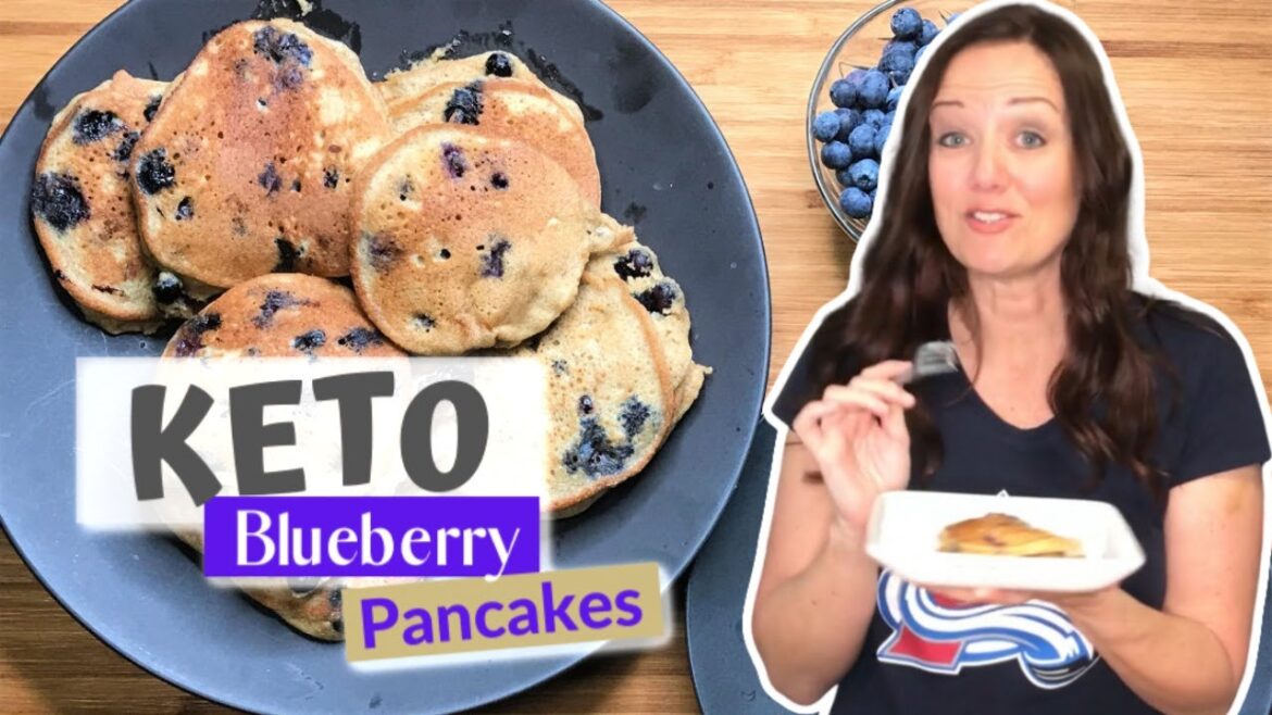 Super Fluffy Keto Blueberry Pancakes (Recipe Tutorial | KETO Breakfast)