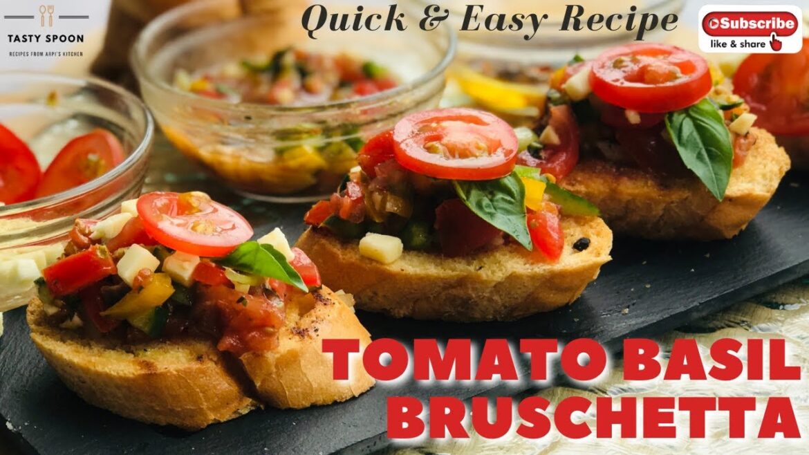 Tomato Basil Bruschetta | How To Make Italian Bruschetta | Quick and Easy | Arpi’s Kitchen Tomato Basil Bruschetta | How To Make Italian Bruschetta | Quick and Easy | Arpi's Kitchen