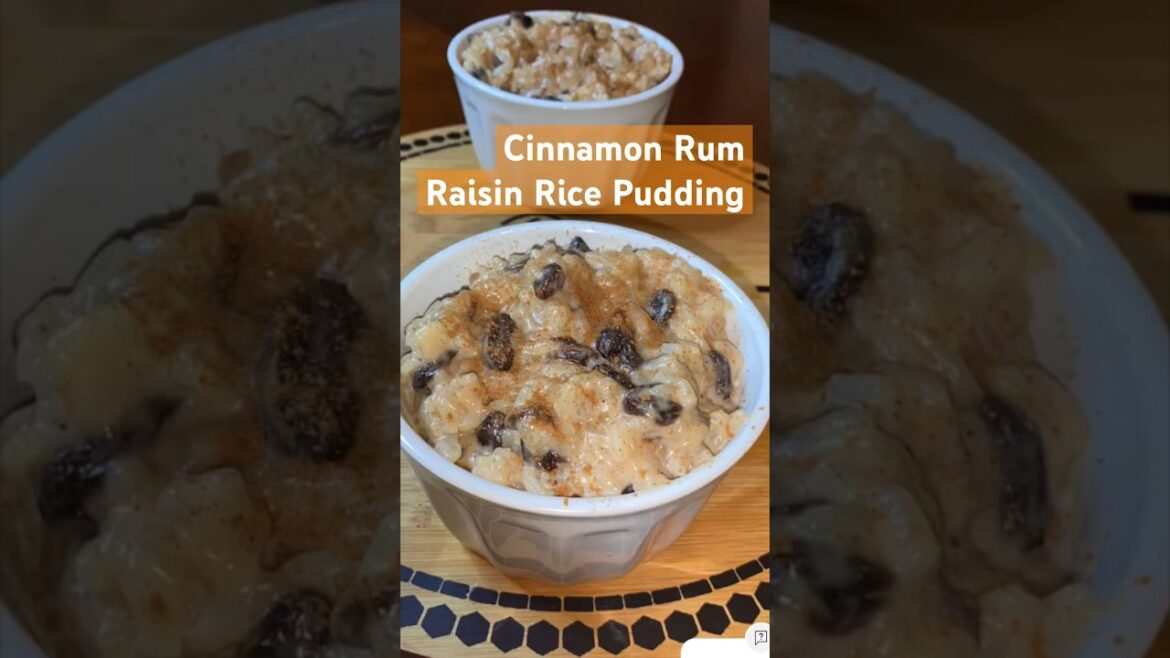 Make The BEST, PERFECT CINNAMON RUM RAISIN RICE PUDDING RECIPE In 60 Seconds! #shorts #ricepudding Make The BEST, PERFECT CINNAMON RUM RAISIN RICE PUDDING RECIPE In 60 Seconds! #shorts #ricepudding