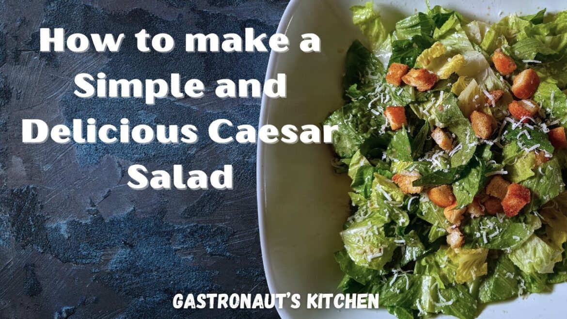 How to make a Simple and delicious Classic Caesar Salad with Homemade croutons. How to make a Simple and delicious Classic Caesar Salad with Homemade croutons.