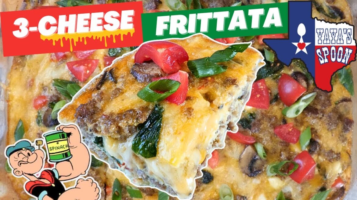 3-Cheese Egg Frittata + Spinach