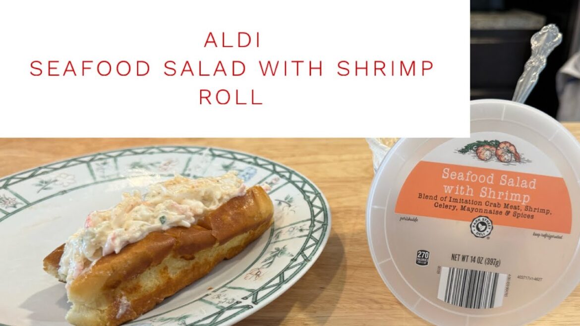 Aldi Seafood Salad Roll On A Grilled Bun #aldi