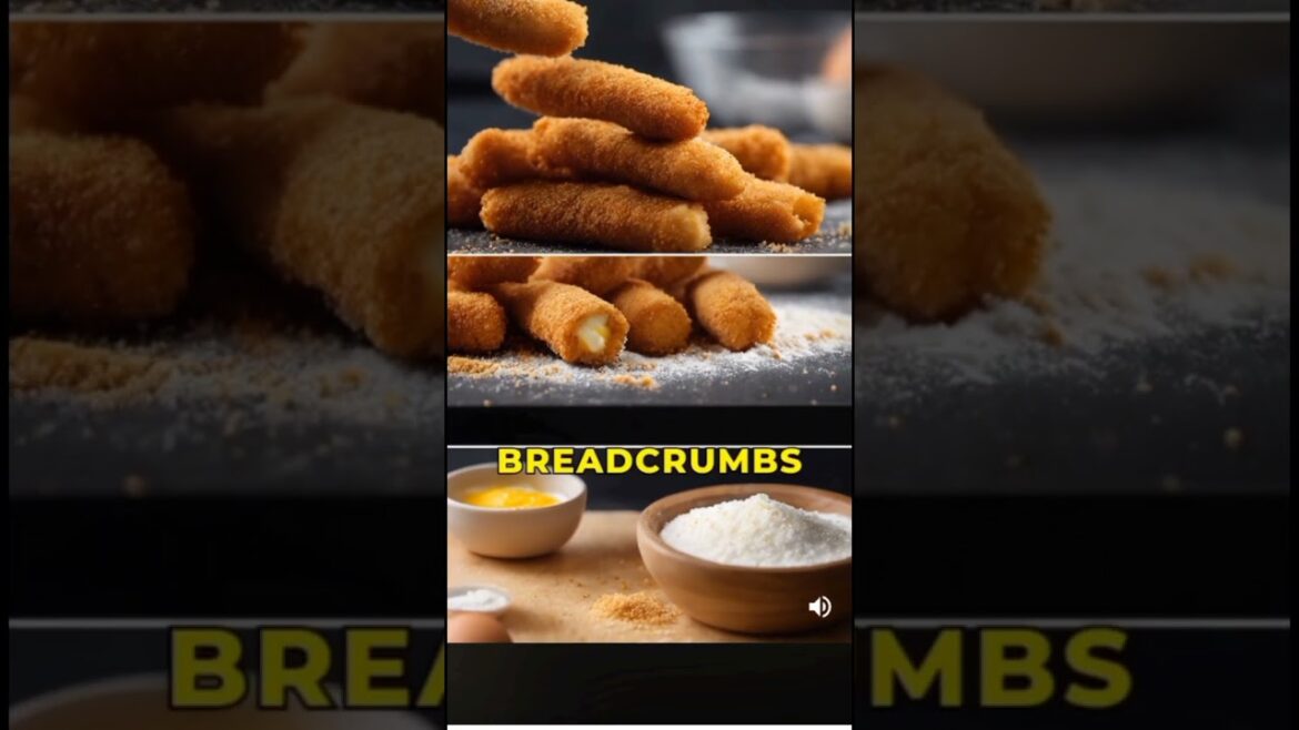 Fried Mozzarella Sticks:#MozzarellaSticks, #AppetizerRecipe, #EasyCooking, #PartyFood#Cheese#Fried