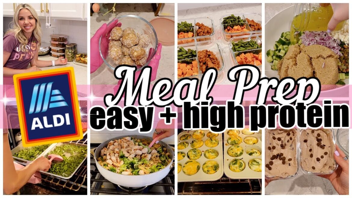 *NEW* EASY HIGH PROTEIN MEAL PREP SPRING 2024 ALDI MEAL PREP TIFFANI BEASTON HOMEMAKING 2024