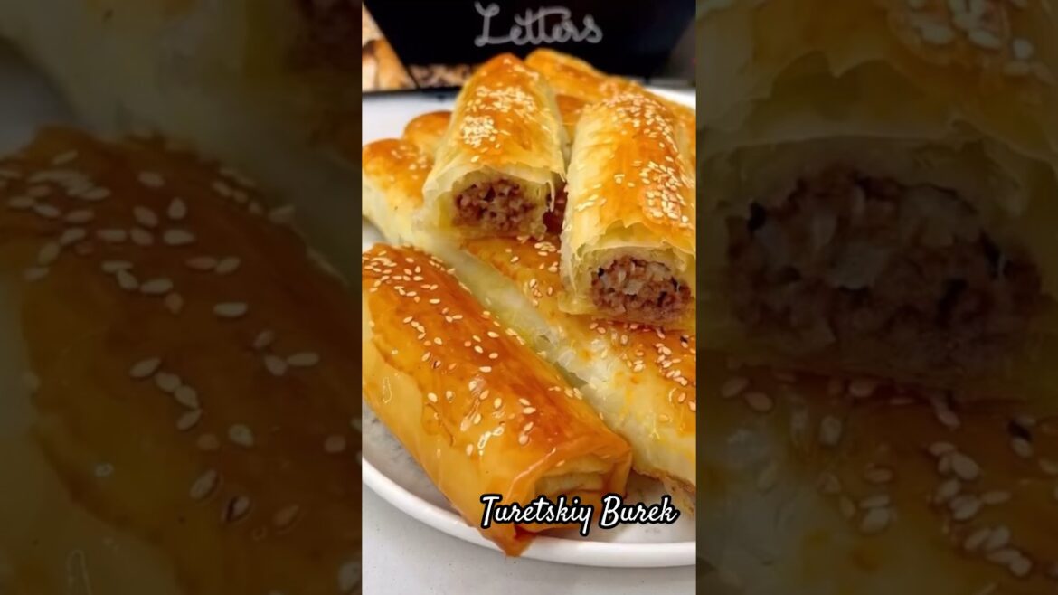 Бурек Турецкий !Бурек с фаршем!Бурек из самого тонкого тесто !Самсушки из фарша