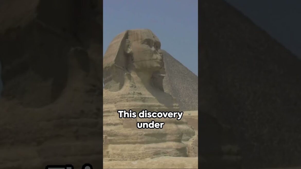 The Discovery Of A Secret Tunnel Beneath The Great Sphinx Of Giza