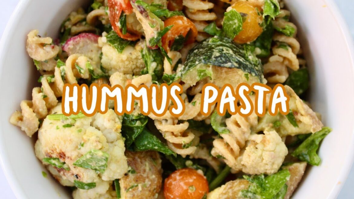 vegetable hummus pasta vegetable hummus pasta