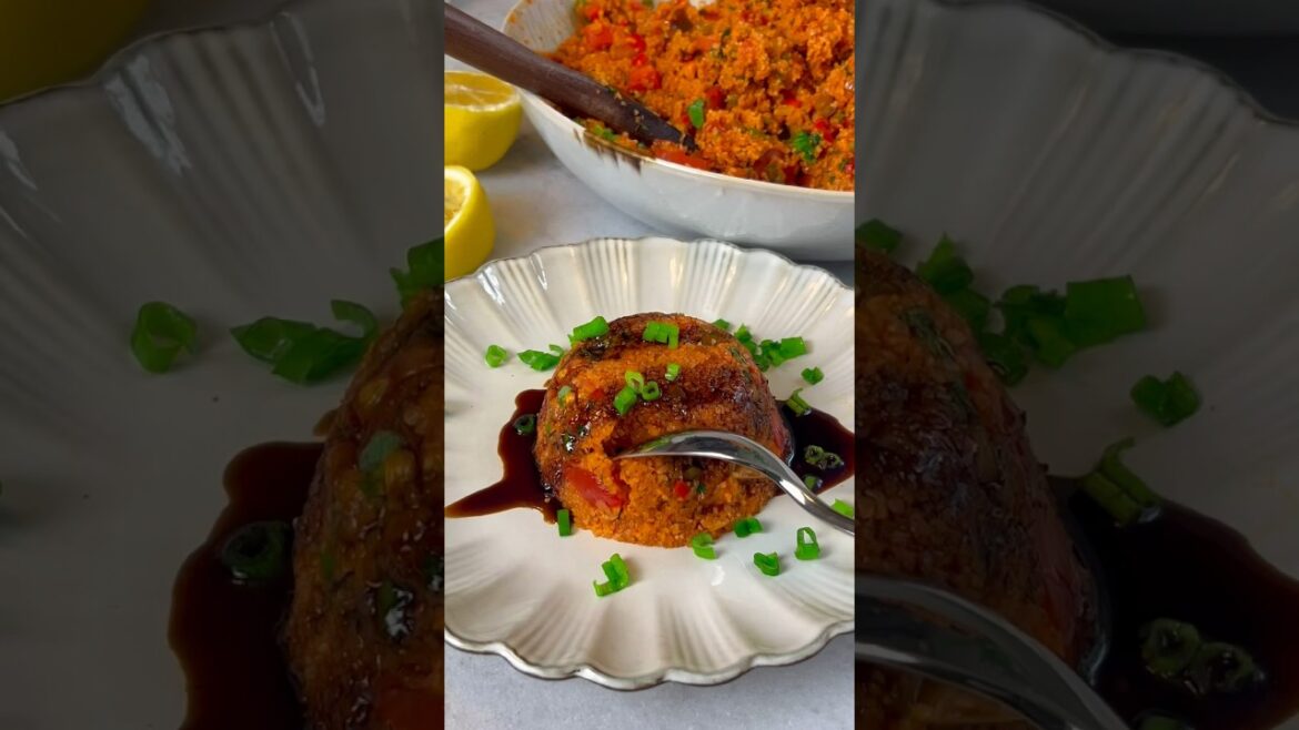 Super healthy Turkish bulgar salad ✨ Kisir #salad #nutrition #turkishfood #mealprep #recipe #food