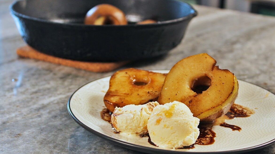 Balsamic Glazed Baked Pears
