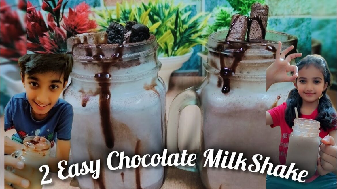 2 Easy Chocolate MilkShake Recipe | Cafe Style MilkShake | Chocolate MilkShake | Oreo Milkshake |