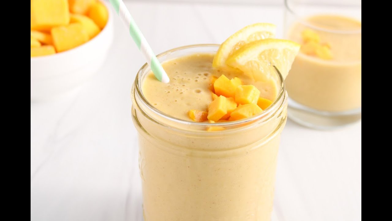 Oat milk mango smoothie - Dining and Cooking