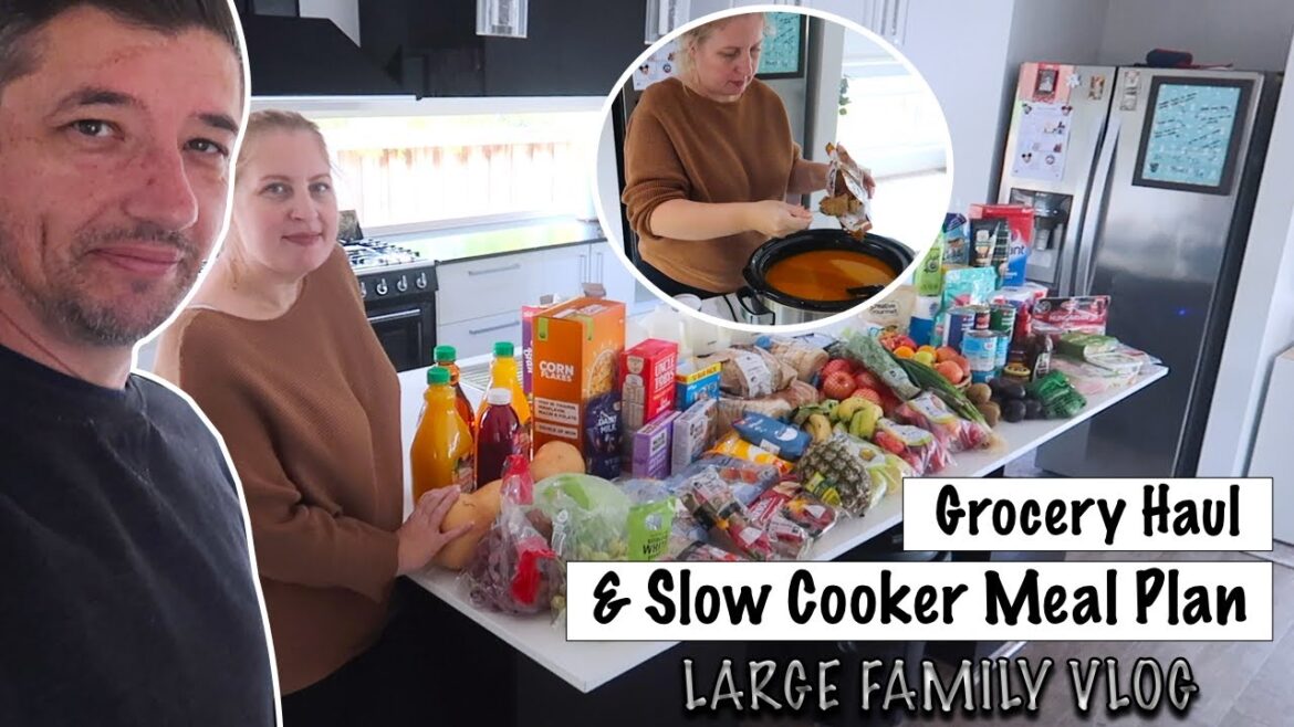 SLOW COOKER Meal Plan & Large Family GROCERY HAUL | Large Family Vlog SLOW COOKER Meal Plan & Large Family GROCERY HAUL | Large Family Vlog