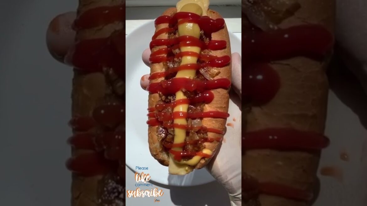 American Street Food | Best HOT DOGS Recipe in Chicago | Homemade #shorts #streetfood #recipe