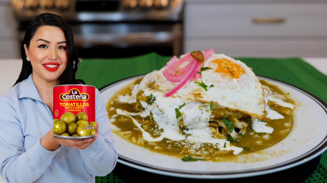 Mexican food recipe Easy & Cheap Green Chicken ENCHILADAS | Salsa Verde ...