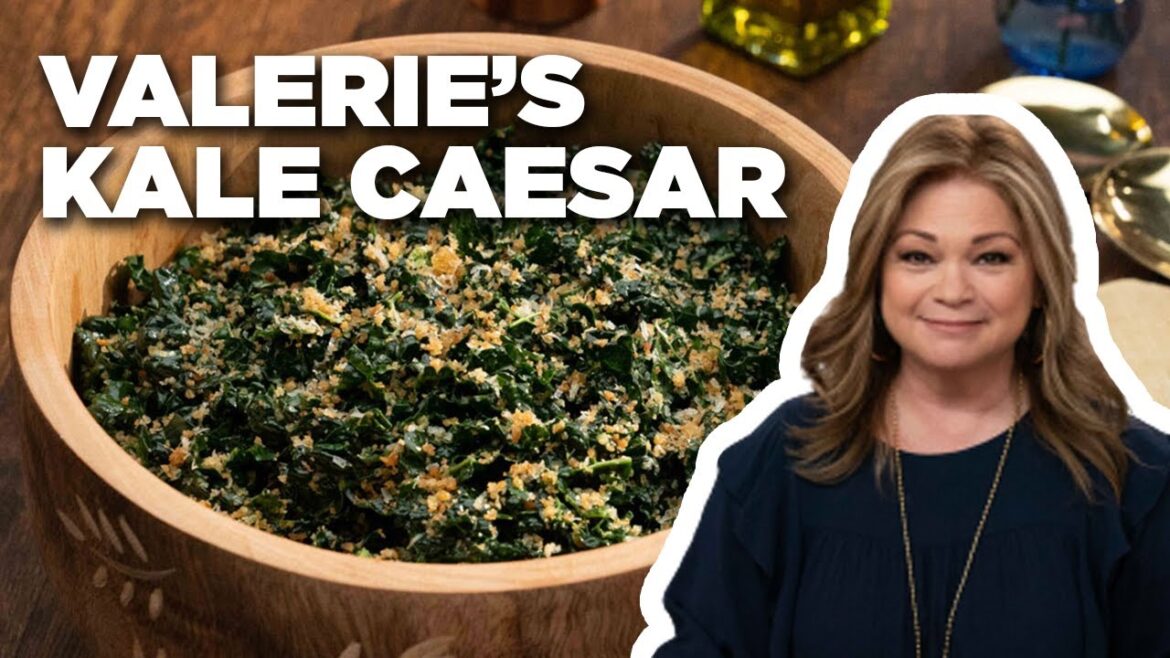 Valerie Bertinelli’s Kale Caesar Salad with Garlicky Panko | Valerie’s Home Cooking | Food Network Valerie Bertinelli's Kale Caesar Salad with Garlicky Panko | Valerie's Home Cooking | Food Network