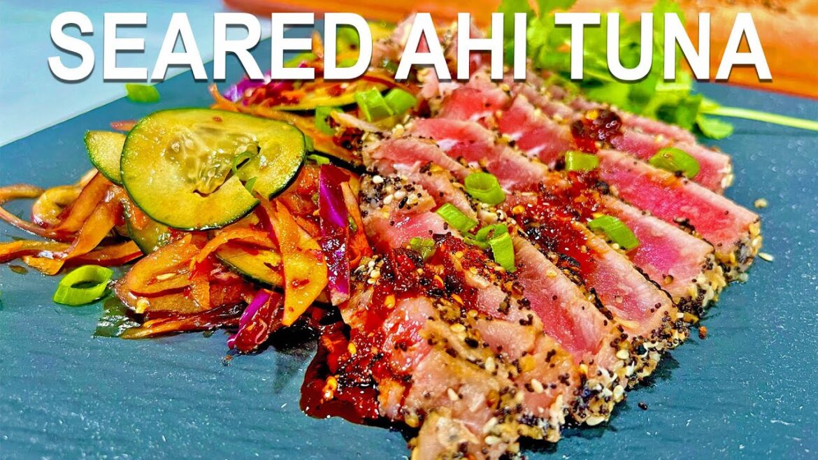 Seared Tuna Steaks w/ Asian Cucumber Salad | Pour Choices Kitchen
