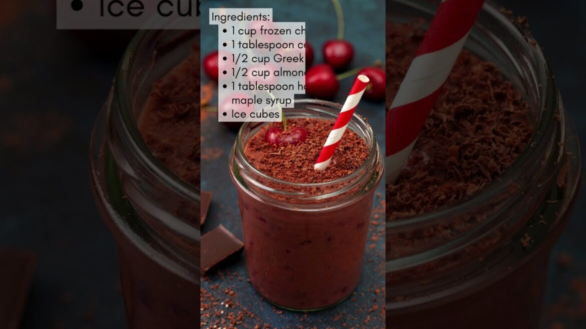 Indulge in Goodness: Cherry Chocolate Smoothie Recipe