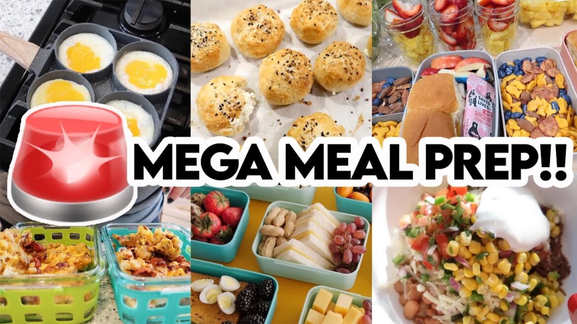 MEGA MEAL PREP!! Get inspired for dinner MEGA MEAL PREP!! Get inspired for dinner