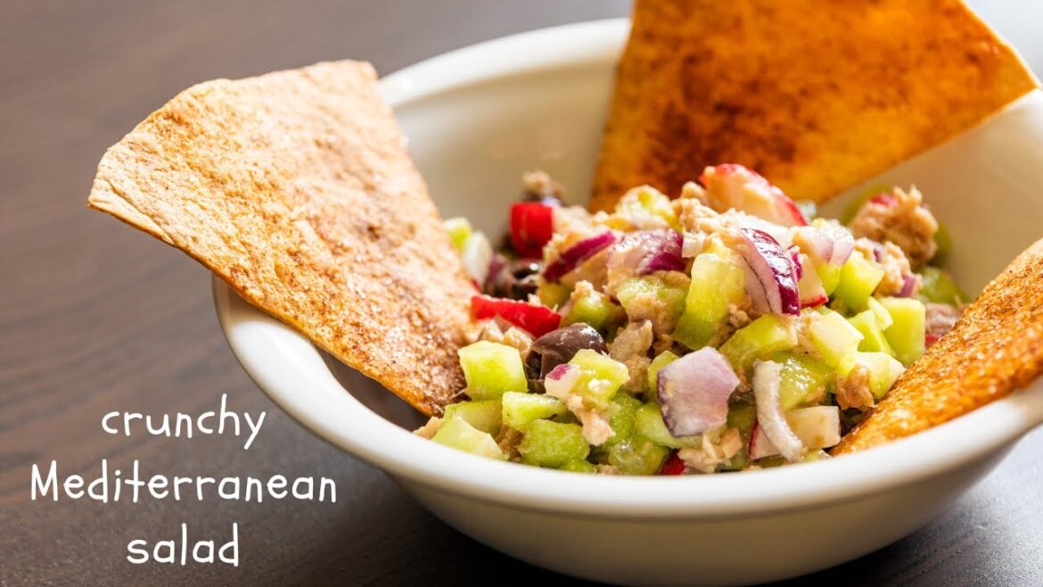 Crunchy Mediterranean Salad Recipe | Healthy and Delicious Crunchy Mediterranean Salad Recipe | Healthy and Delicious