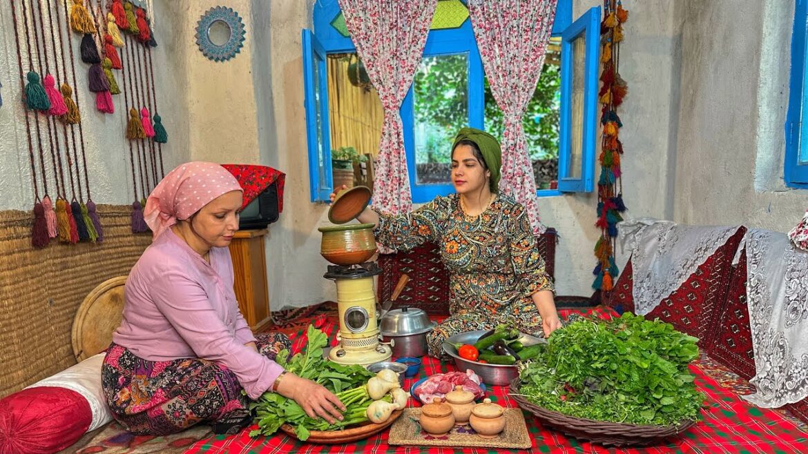 Village life|Cooking vegetables in the village|Cooking simple and delicious food in the village life