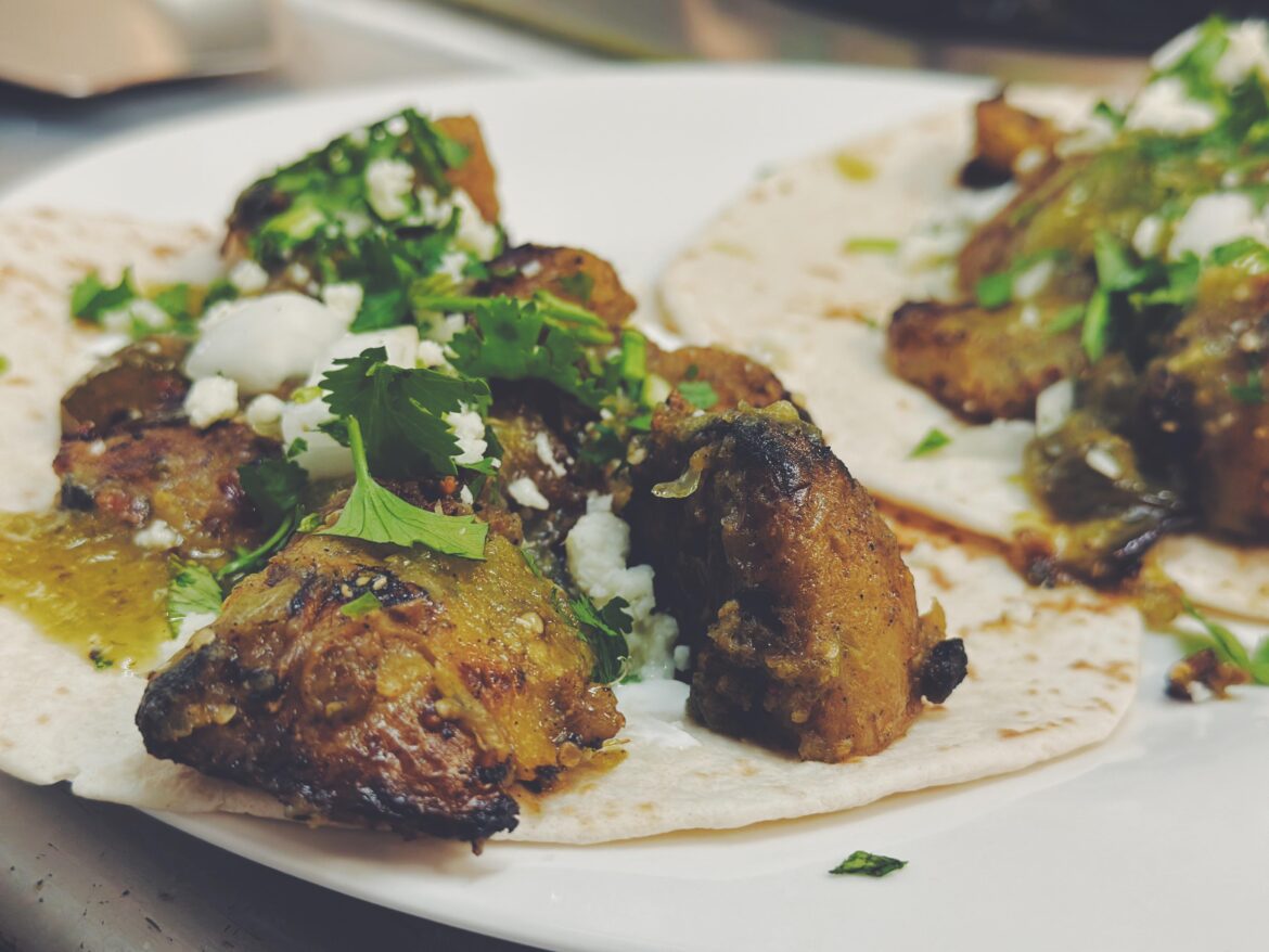 Kenjis grilled potato salad is even better as a taco