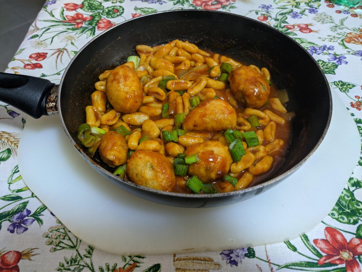 뇩볶이 - Gnoc-bokki with grandma's flour gnocchetti