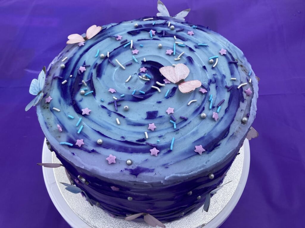 First time marbling frosting!