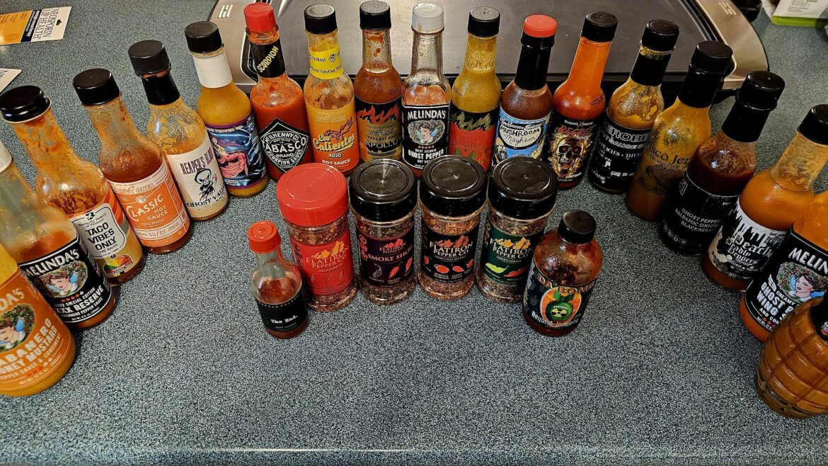My husband thinks I have too many hot sauces. I disagree.
