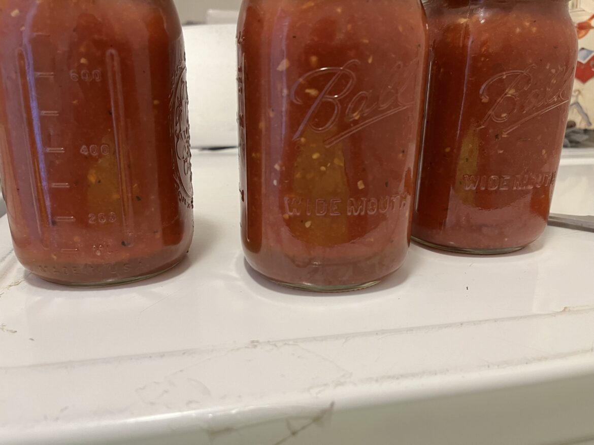 Marinara Sauce seems to be settling?