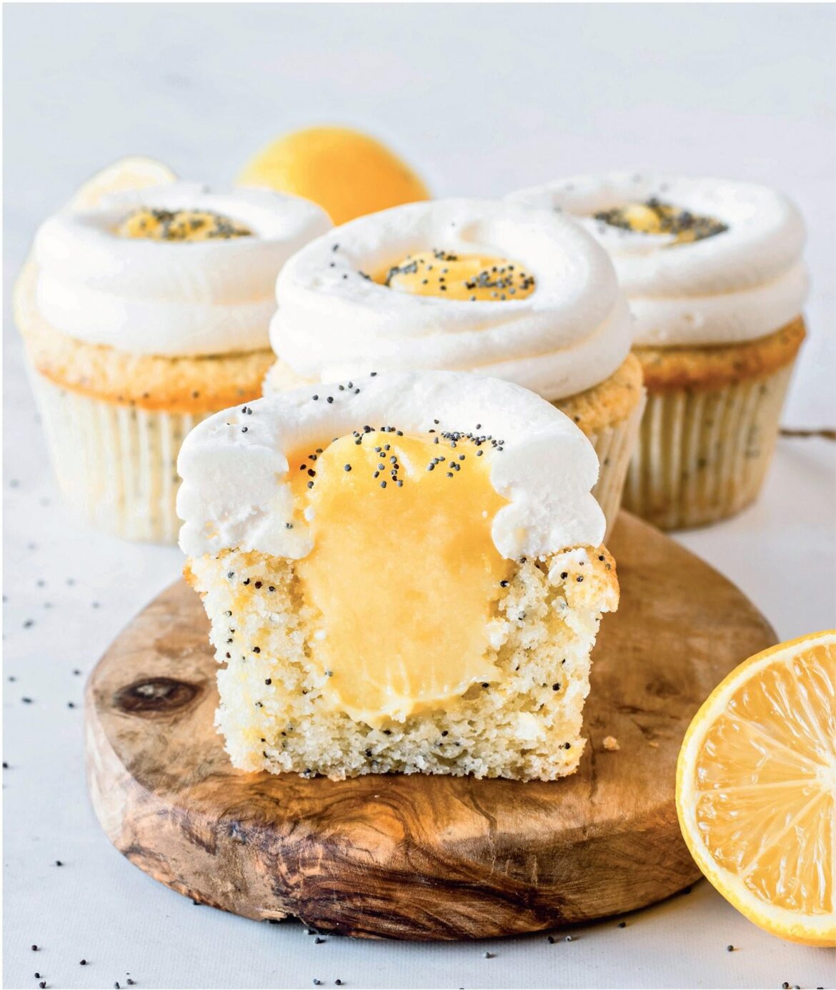 Lemon Poppy Seed Cupcakes Recipe by Camilla Hurst