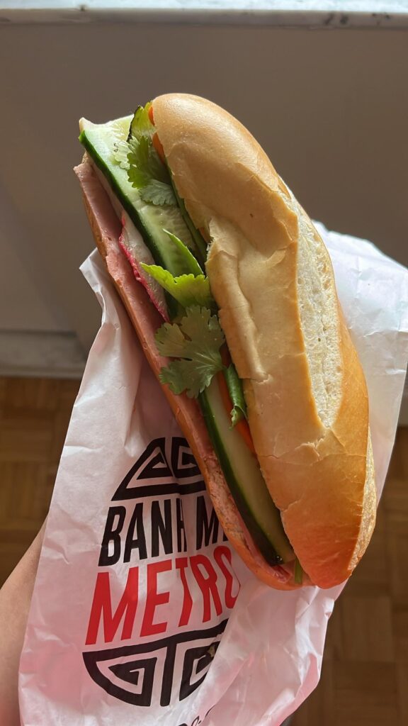 Cold cut banh mi at Banh Mi Metro in Toronto