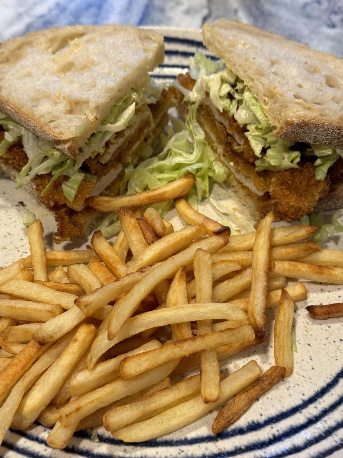 Made a spicy chicken katsu sandwich for dinner tonight
