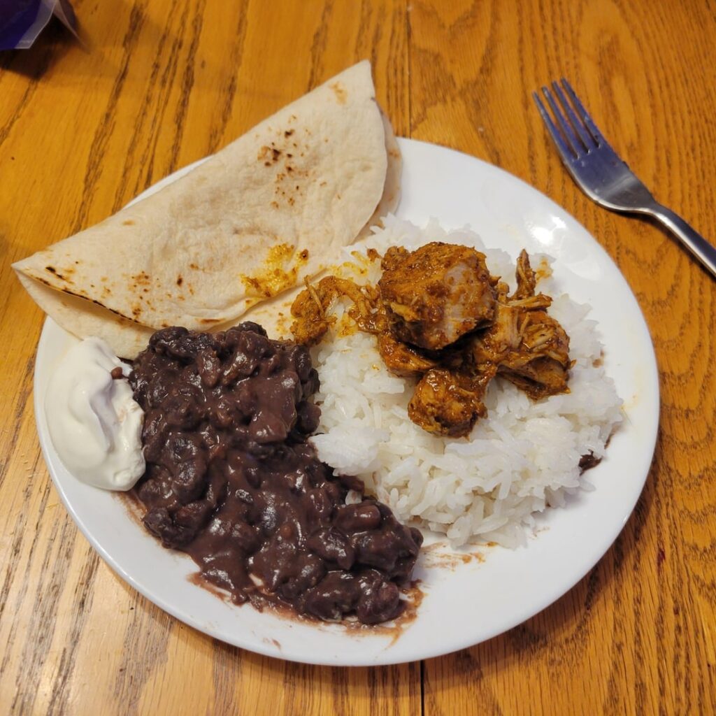 Puerco Pibil, a lovely slow roasted pork I made with Habanero and chipotle peppers.