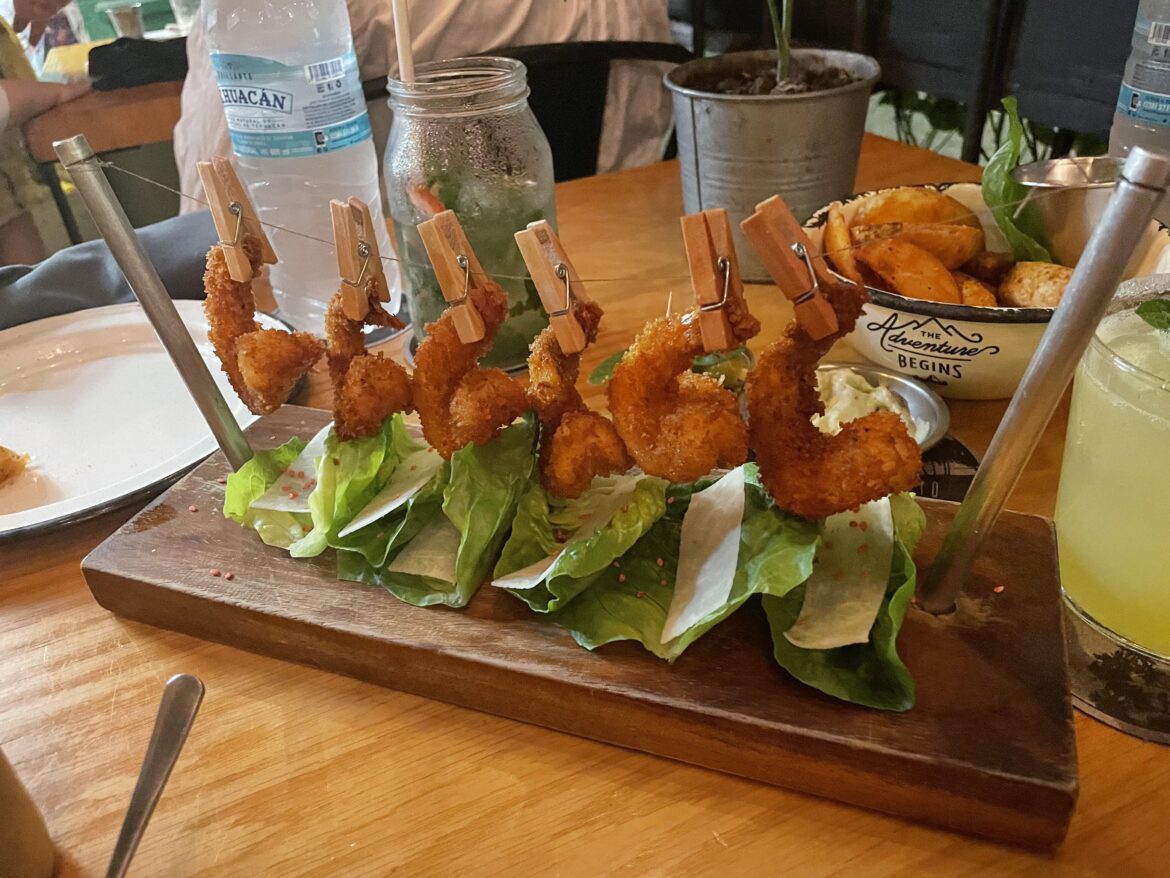 My shrimp in Puerto Vallarta