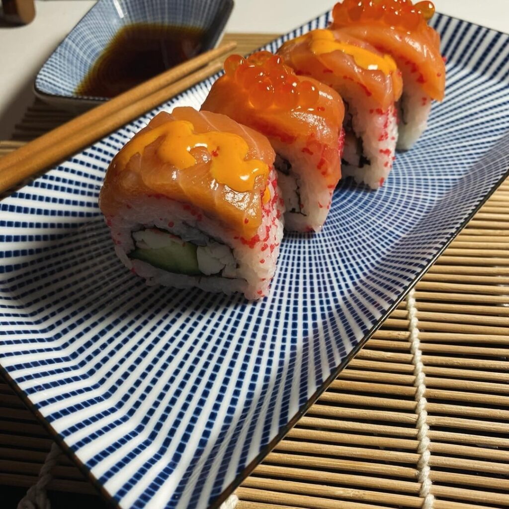 Homemade sushi, tried to experiment a bit with the ingredients