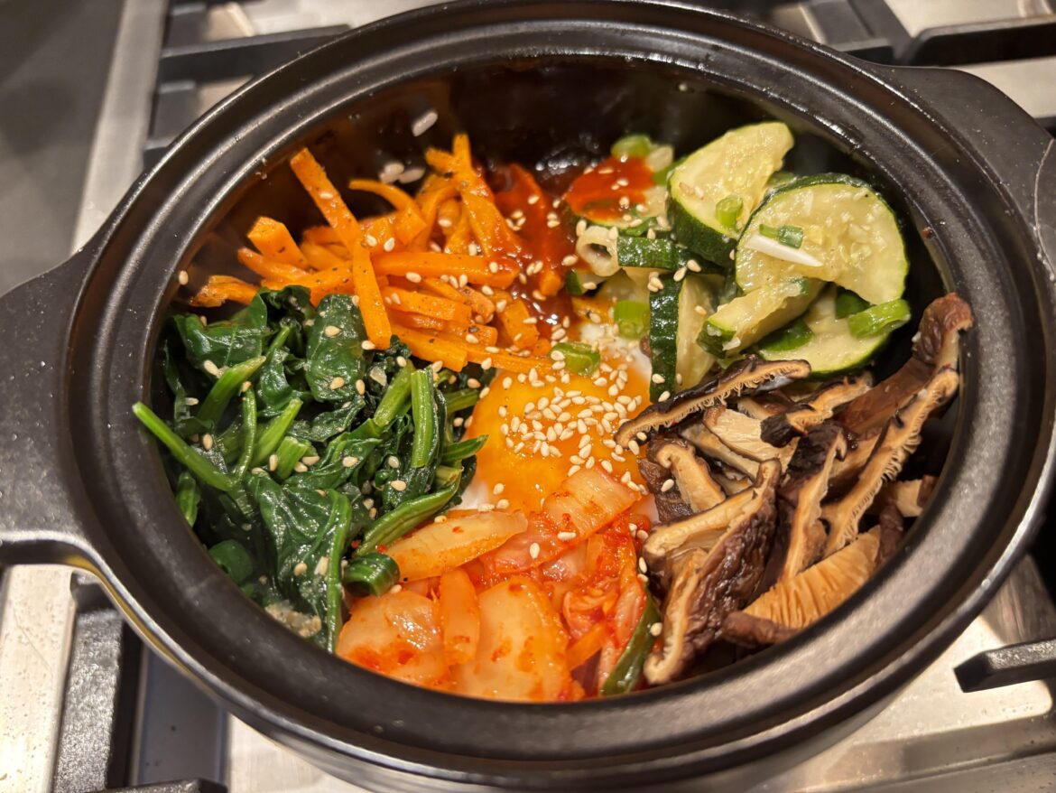Homemade bibimbap