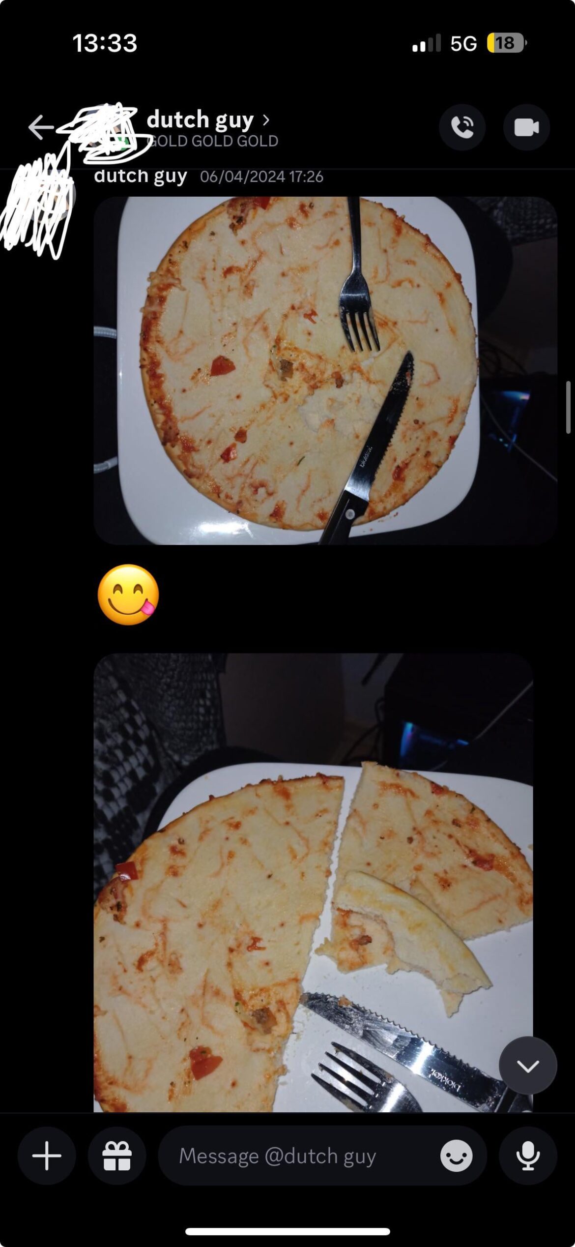 how my friend eats pizza