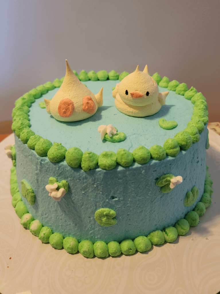 Duck pond cake
