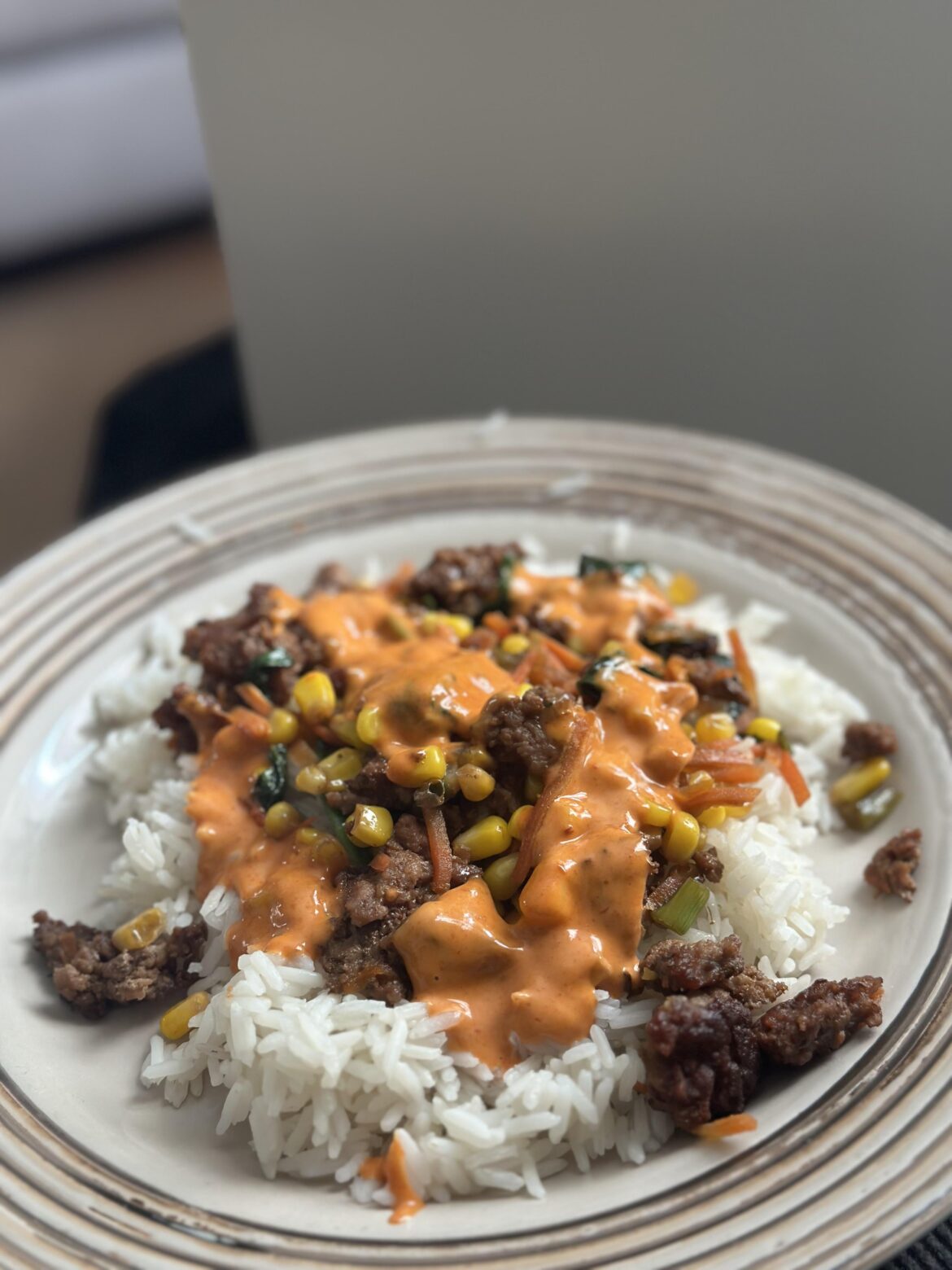 Beef bulgogi with gochujang sauce 🔥