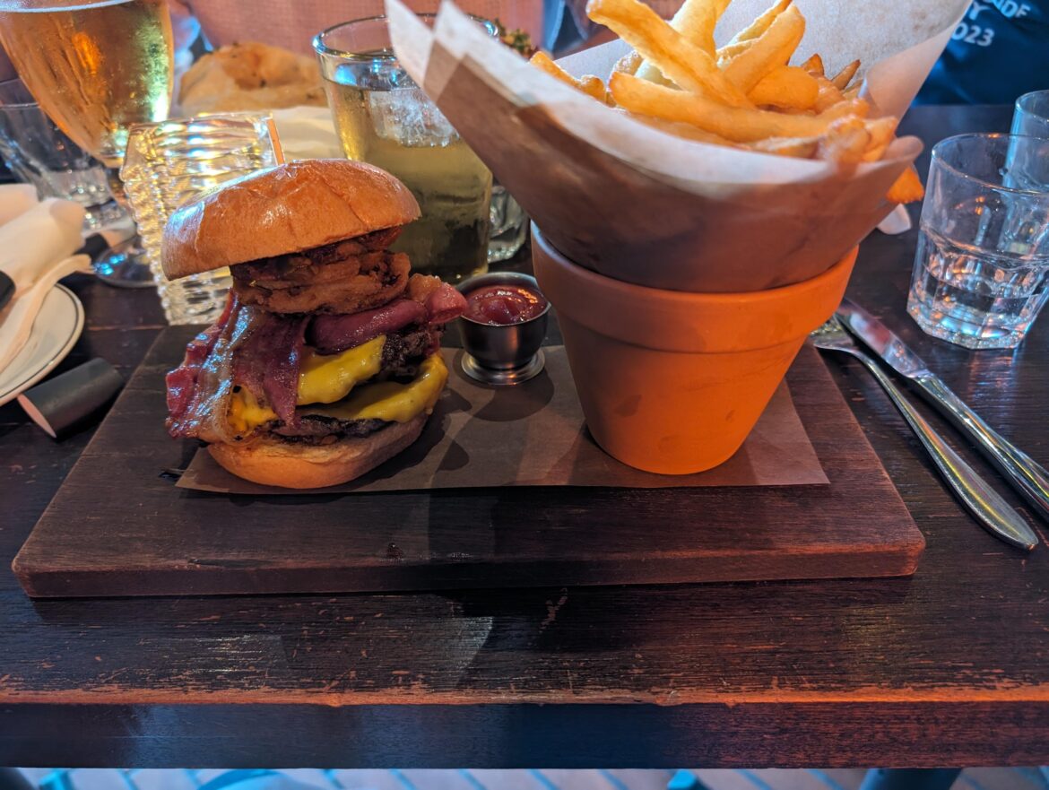 Fries in a flowerpot