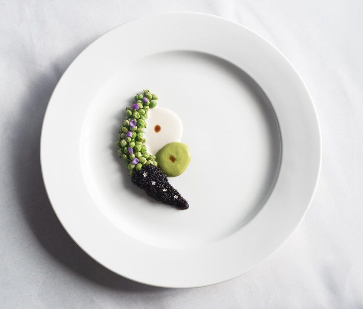 Peas and caviar