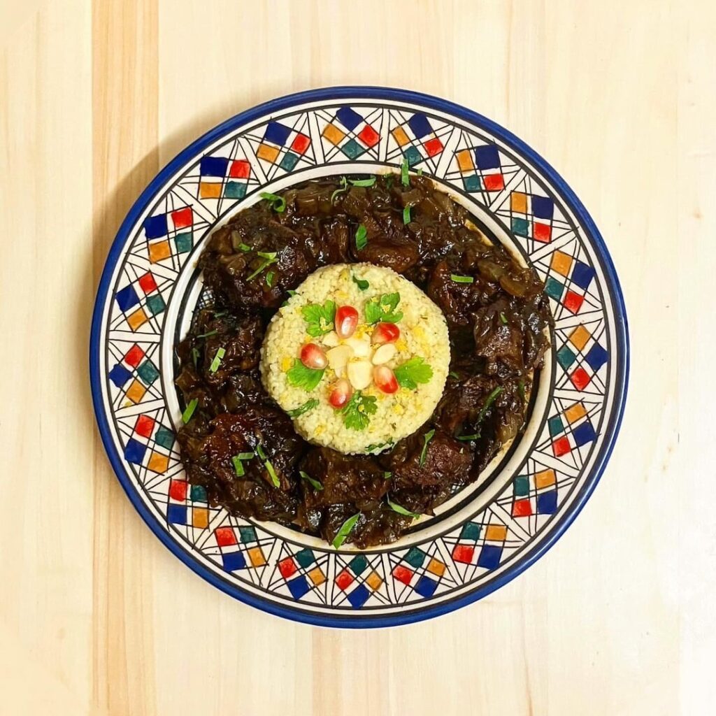 Moroccan Lamb and Apricot Tagine with Herb Couscous