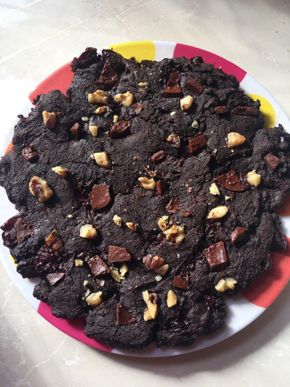 Giant Chocolate Cherry Cookie (170 cals for a 6-inch cookie)