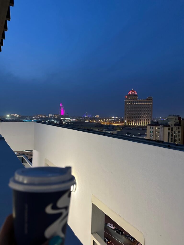 Good coffee and nice view (Dubai, one month ago)