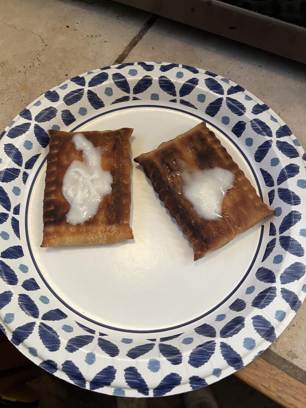 Burnt my toaster strudels