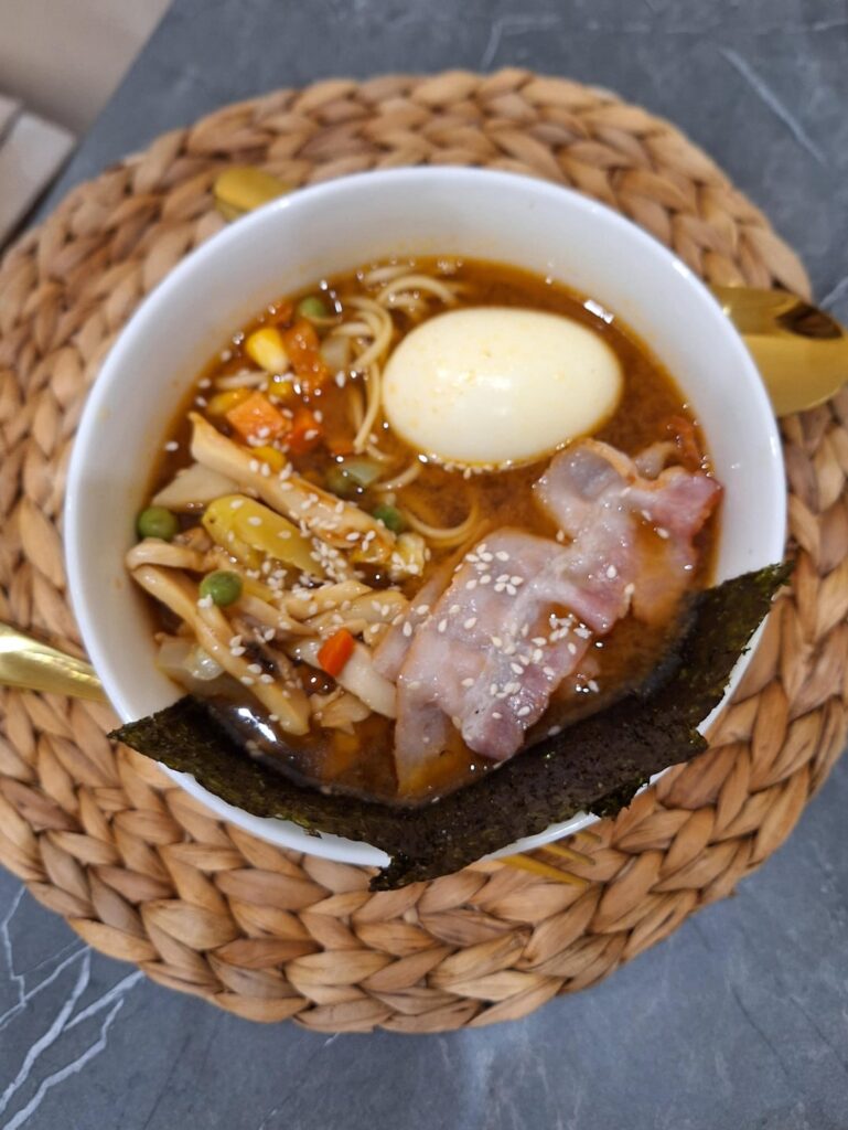 Ramen with instant soup