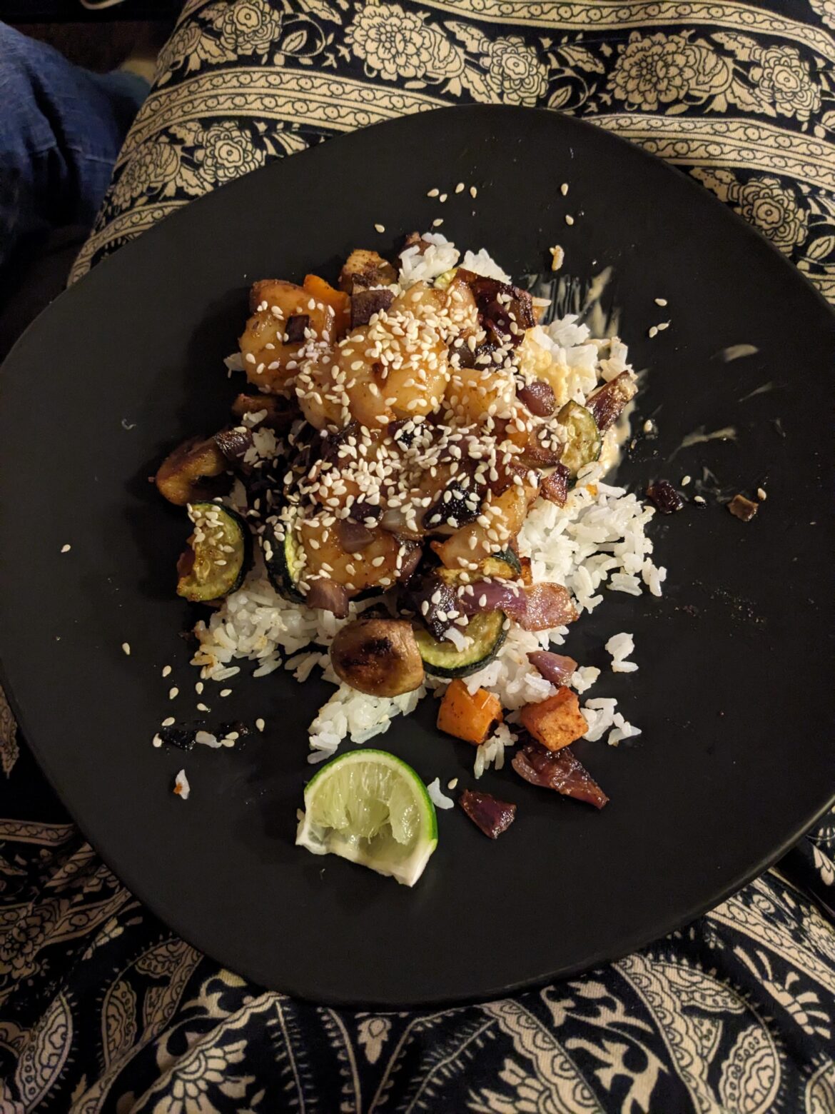 Honey Miso Mushroom Jumble