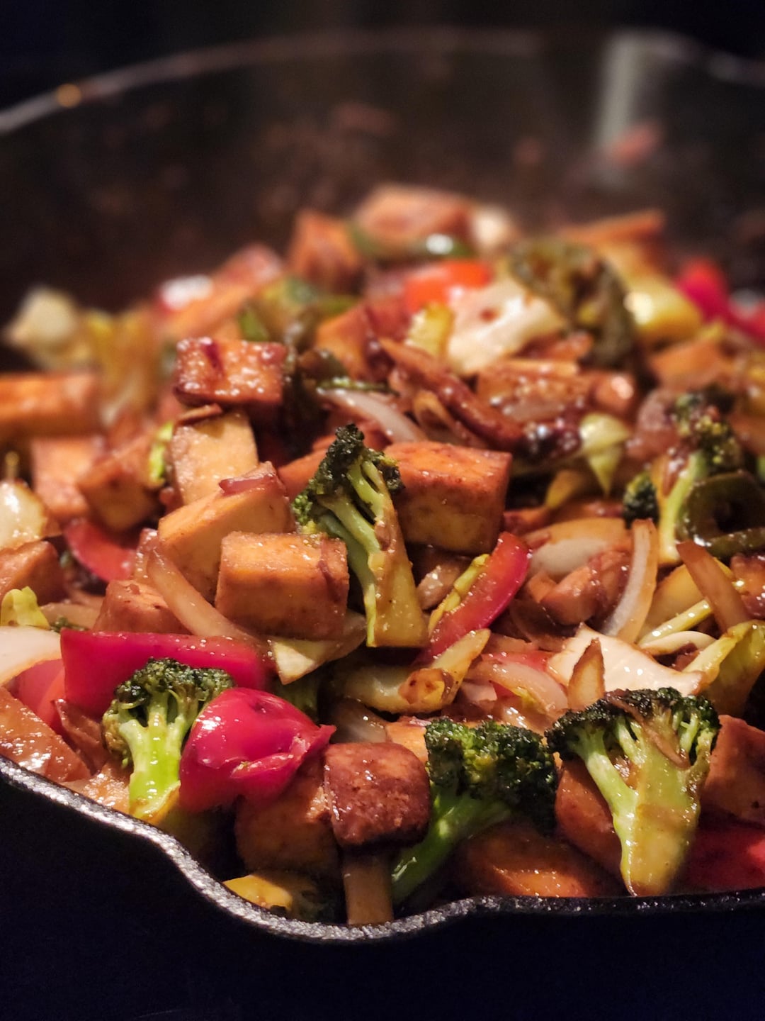 Those sweet times when you get the sauce just right for your tofu stir