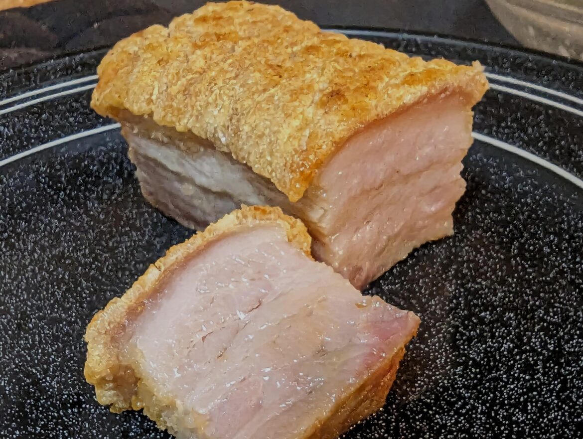 Crispy pork belly [OC]