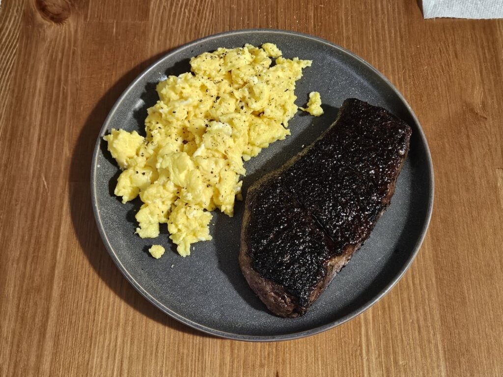 Steak & Eggs, Cast Iron. Steak & Eggs, Cast Iron.